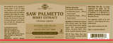 Solgar® Saw Palmetto Berry Extract Vegetable Capsules - Pack of 60 - Greenlands Health Store