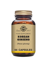 Solgar® Korean Ginseng Vegetable Capsules - Pack of 50 - Greenlands Health Store