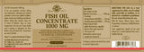 Solgar® Fish Oil Concentrate 1000 mg Softgels - Greenlands Health Store