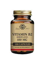Solgar® Vitamin B2 (Riboflavin) 100 mg Vegetable Capsules - Pack of 100 - Greenlands Health Store
