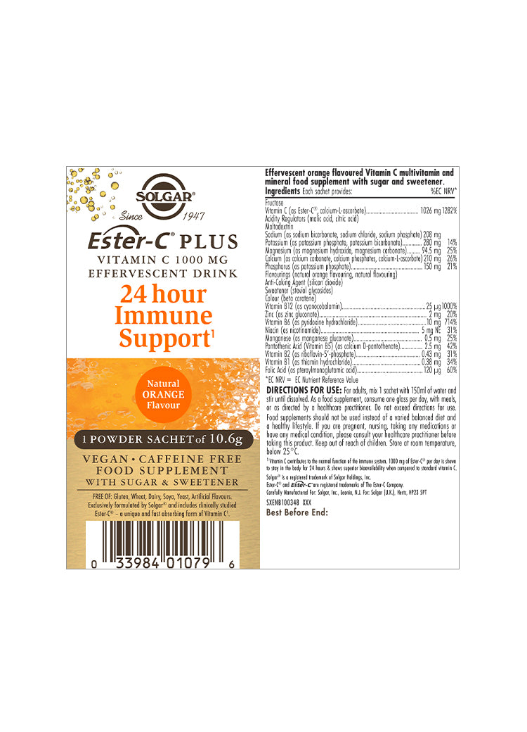 Solgar® Ester-C® Plus Effervescent - Greenlands Health Store