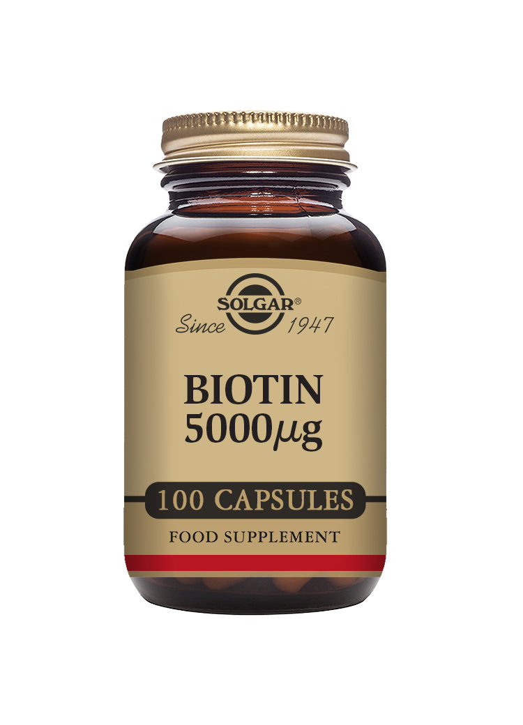 Solgar® Biotin 5000 µg Vegetable Capsules - Greenlands Health Store