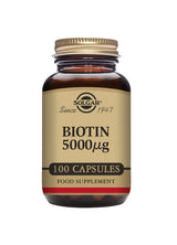 Solgar® Biotin 5000 µg Vegetable Capsules - Greenlands Health Store