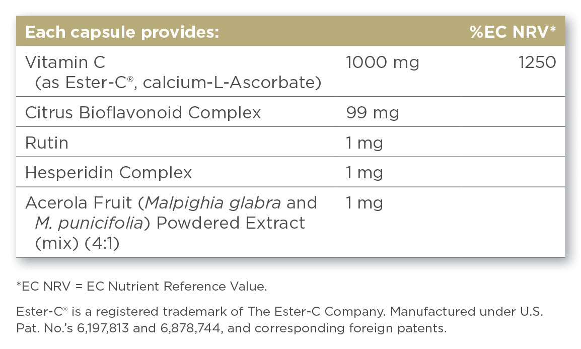 Solgar® Ester-C Plus Vitamin C 1000 mg Capsules - Pack of 90 - Greenlands Health Store