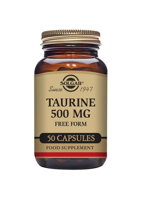 Solgar® Taurine 500 mg Vegetable Capsules - Pack of 50 - Greenlands Health Store
