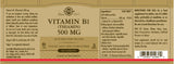 Solgar® Vitamin B1 (Thiamin) 500 mg Tablets - Pack of 100 - Greenlands Health Store