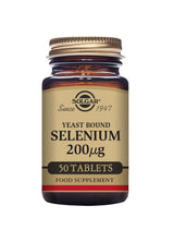 Solgar® Yeast Bound Selenium 200 µg Tablets - Pack of 50 - Greenlands Health Store