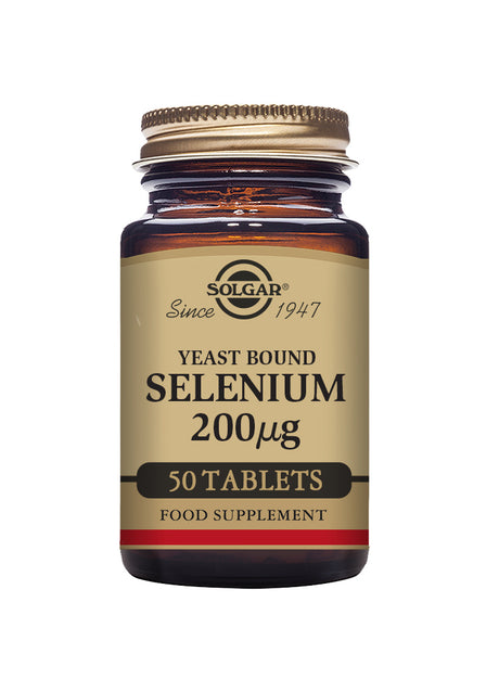 Solgar® Yeast Bound Selenium 200 µg Tablets - Pack of 50 - Greenlands Health Store