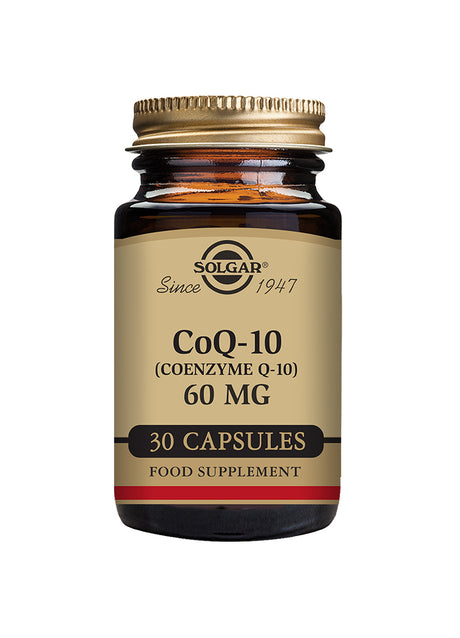 Solgar® CoQ-10 (Coenzyme Q-10) 60 mg Vegetable Capsules - Pack of 30 - Greenlands Health Store