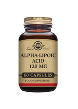 Solgar® Alpha-Lipoic Acid 120 mg Vegetable Capsules - Pack of 60 - Greenlands Health Store