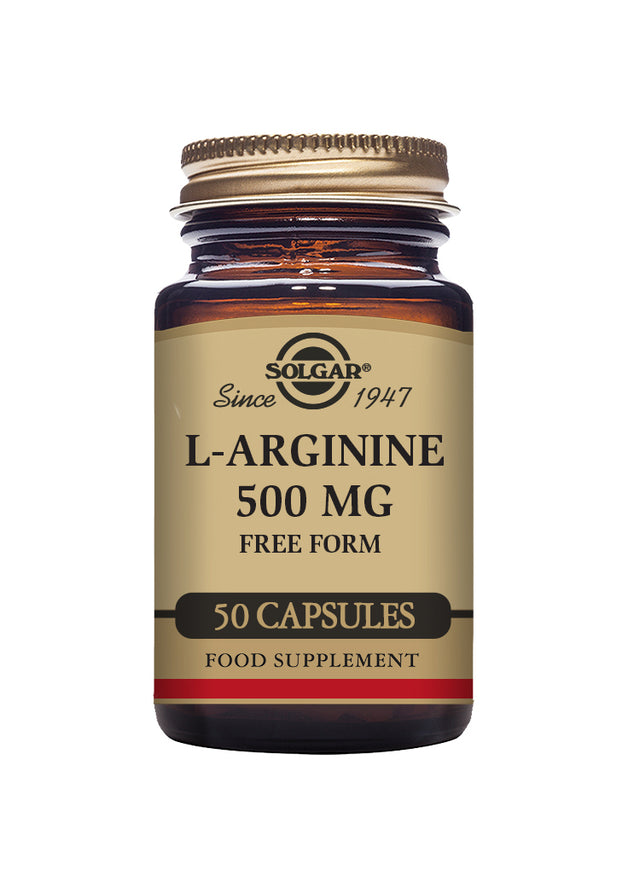 Solgar® L-Arginine 500 mg Vegetable Capsules - Pack of 50 - Greenlands Health Store