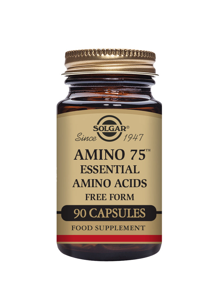 Solgar® Amino 75 Capsules - Essential Plant-Based Aminos - Greenlands Health Store