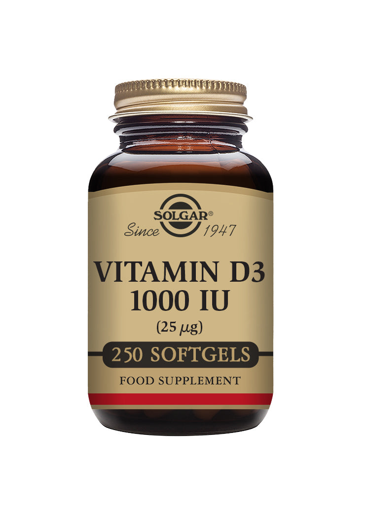 Solgar® Vitamin D3 1000 IU (25 µg) Softgels - Greenlands Health Store