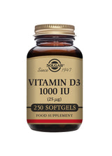 Solgar® Vitamin D3 1000 IU (25 µg) Softgels - Greenlands Health Store