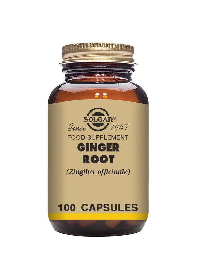 Solgar® Ginger Root Vegetable Capsules - Pack of 100 - Greenlands Health Store