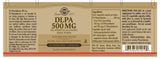 Solgar® DLPA 500 mg (DL-Phenylalanine) Vegetable Capsules - Pack of 50 - Greenlands Health Store