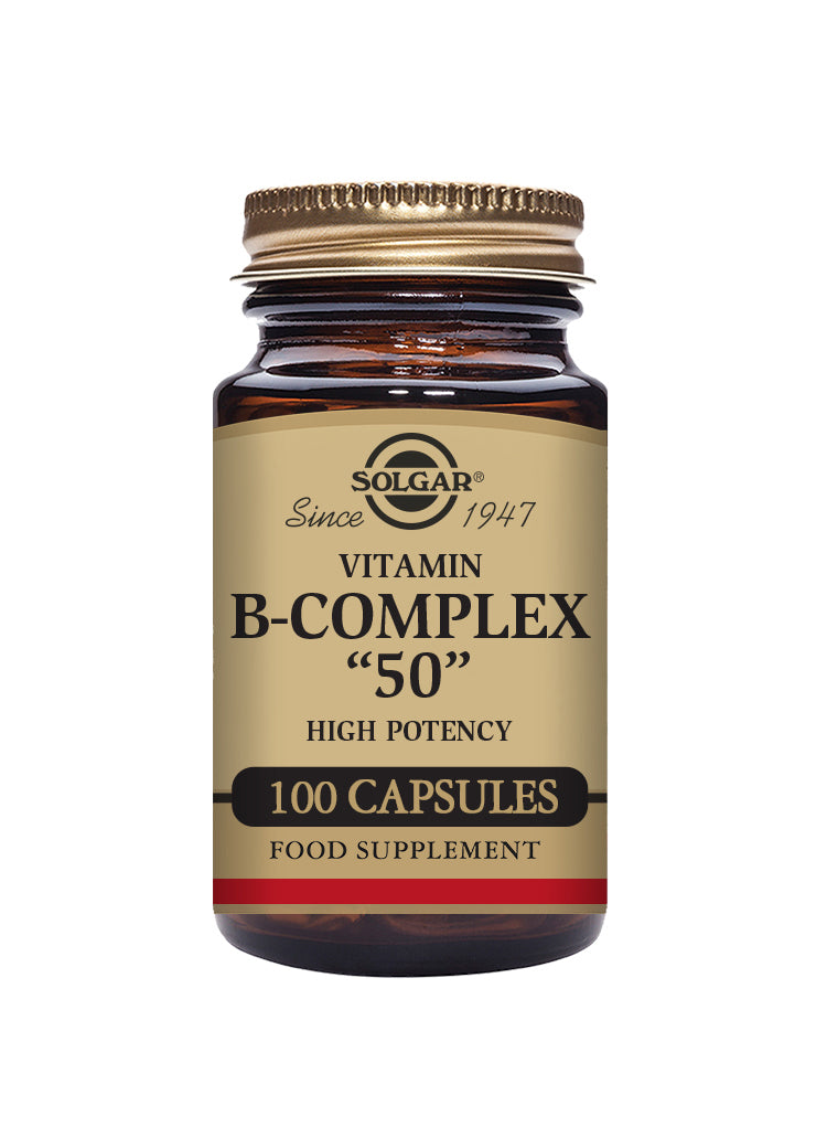 Solgar® Vitamin B-Complex ''50'' High Potency Vegetable Capsules - Greenlands Health Store