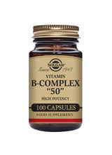 Solgar® Vitamin B-Complex ''50'' High Potency Vegetable Capsules - Greenlands Health Store