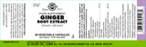 Solgar® Ginger Root Extract Vegetable Capsules - Pack of 60 - Greenlands Health Store