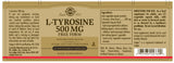 Solgar® L-Tyrosine 500 mg Vegetable Capsules - Pack of 50 - Greenlands Health Store