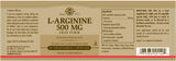 Solgar® L-Arginine 500 mg Vegetable Capsules - Pack of 50 - Greenlands Health Store