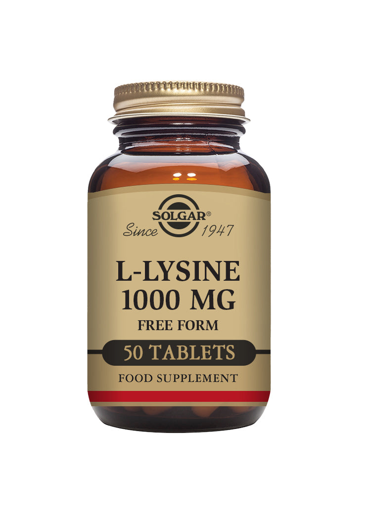 Solgar® L-Lysine 1000 mg Tablets - Greenlands Health Store