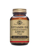 Solgar® Vitamin D3 (Cholecalciferol) 2200 IU (55 µg) Vegetable Capsules - Greenlands Health Store