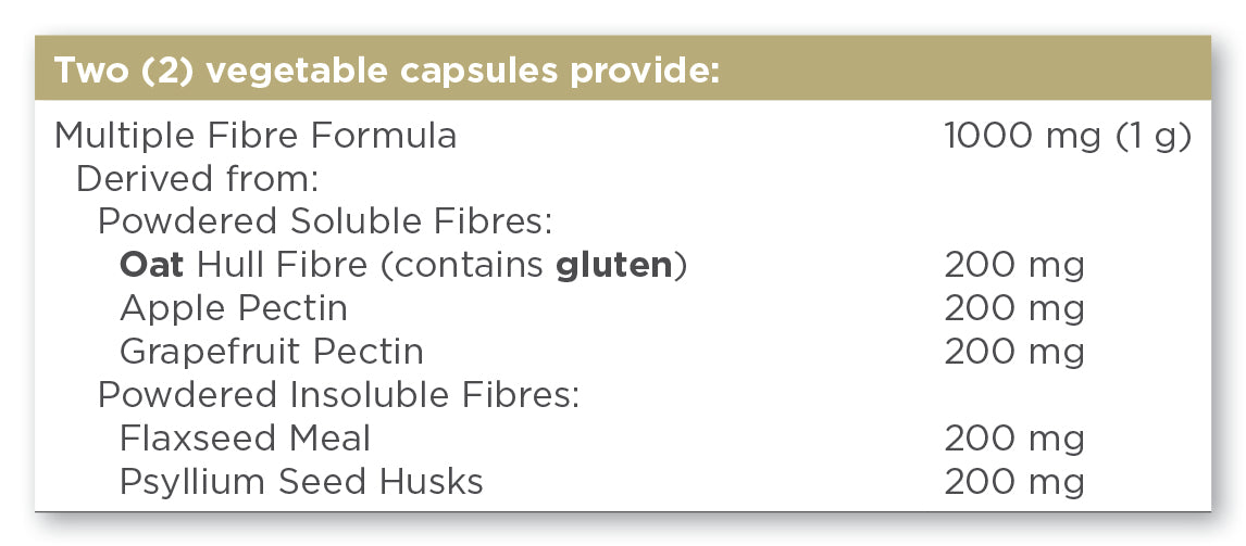 Solgar® Multiple Fibre Formula Vegetable Capsules - Pack of 120 - Greenlands Health Store