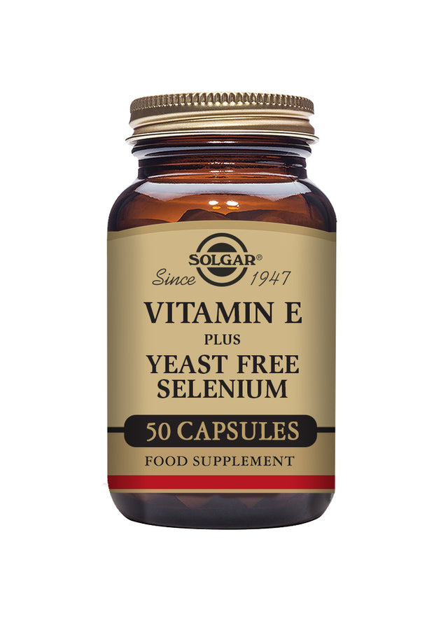 Solgar® Vitamin E with Yeast Free Selenium Vegetable Capsules - Greenlands Health Store