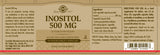 Solgar® Inositol 500 mg Vegetable Capsules - Pack of 50 - Greenlands Health Store